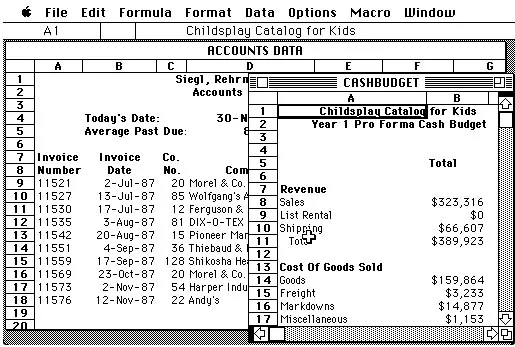 Excel 于 1985 年出现在 Macintosh 上，两年后才应用到 Windows 2.0 上 