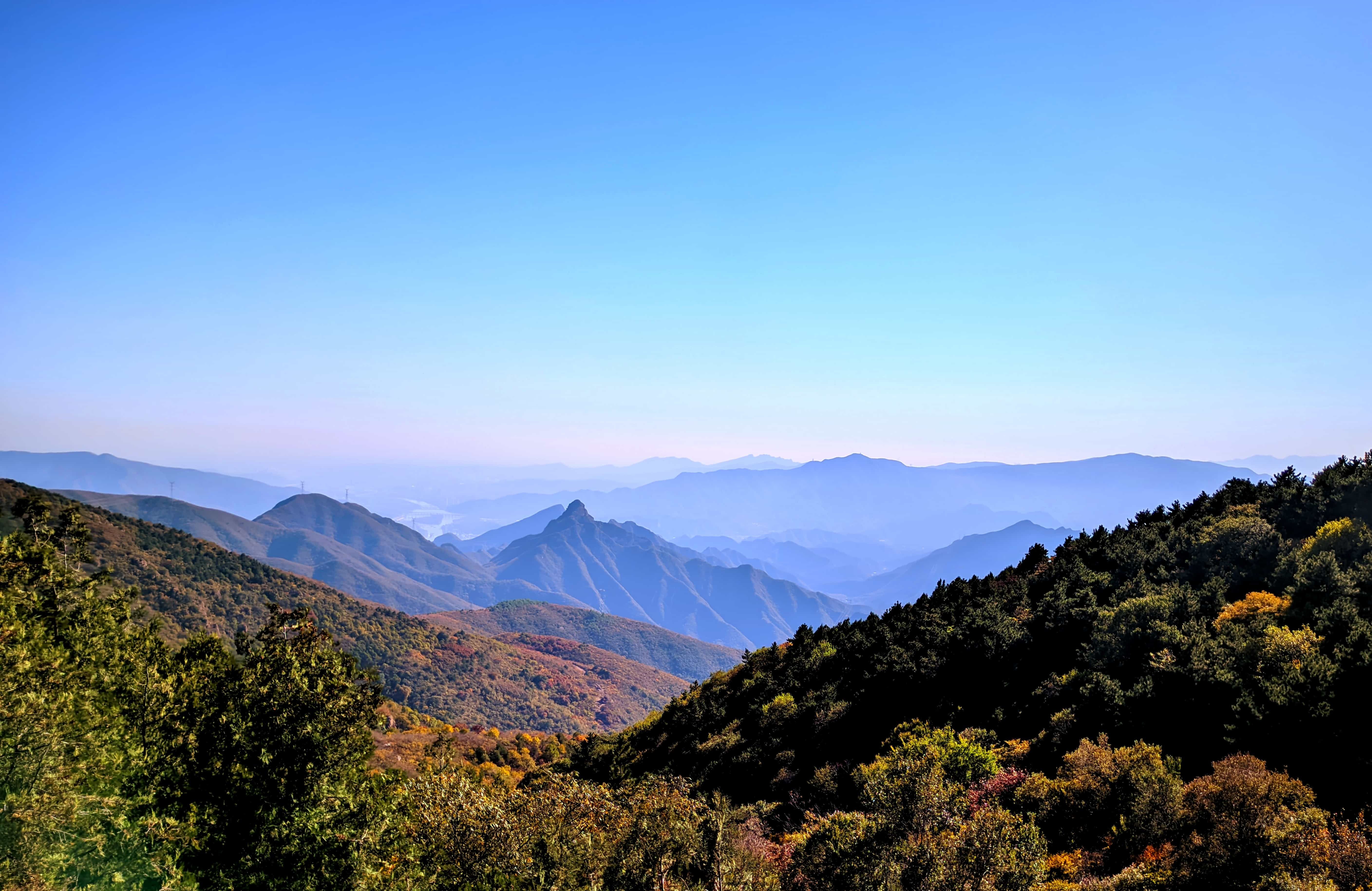 十月底, 完成第一次大觉寺三峰环穿