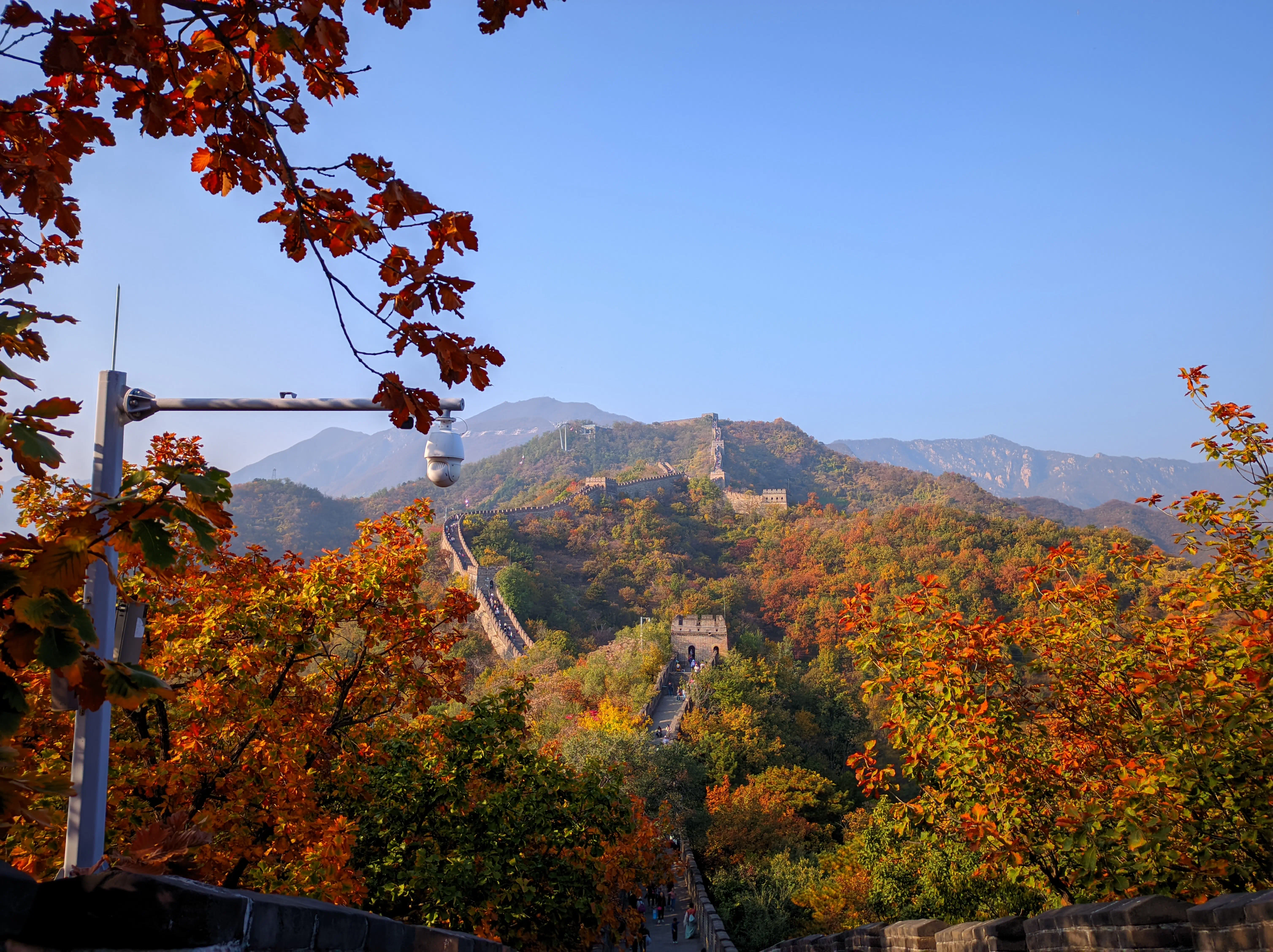 十月底, 秋色正好的慕田峪